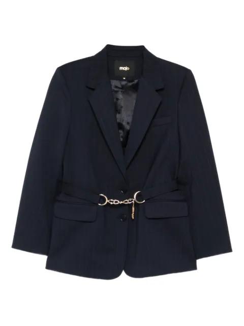 pinstripe single-breasted blazer by MAJE