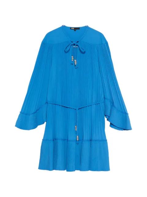 pleated braided mini dress by MAJE