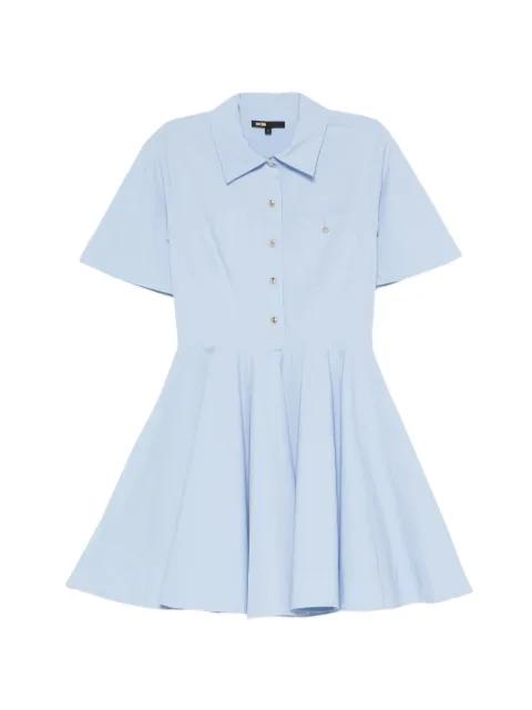 pleated short-sleeve mini dress by MAJE