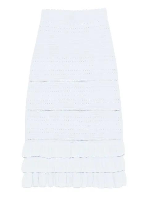 ruffled midi skirt by MAJE