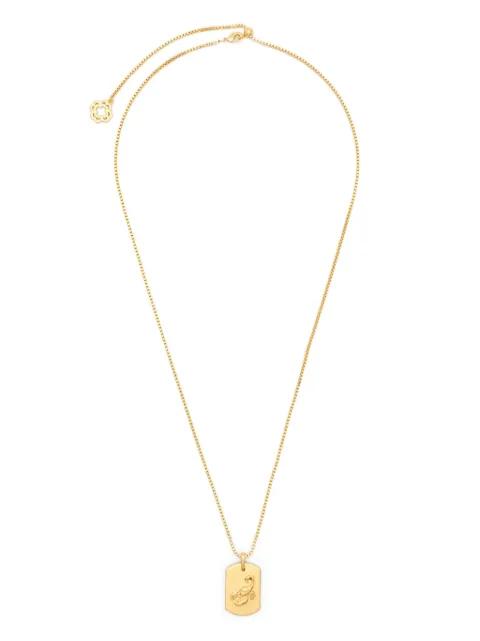 scorpio-motif box-chain necklace by MAJE