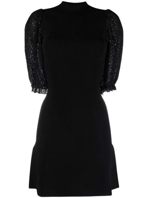 short-sleeve knit dress by MAJE