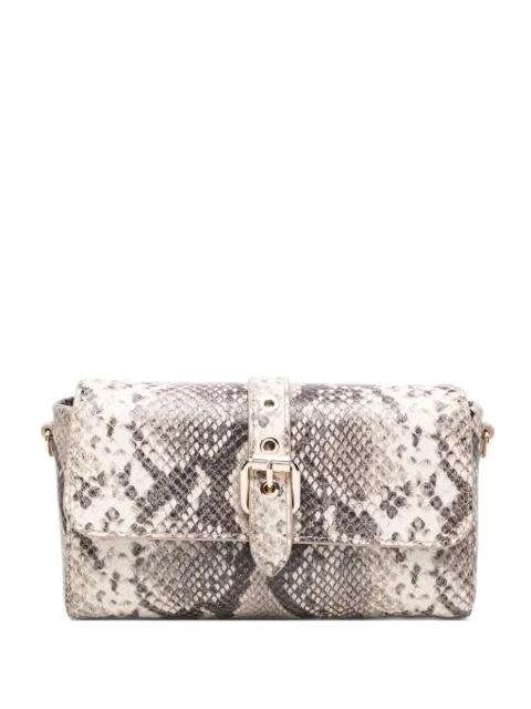 snake-effect buckle-detail cross body bag by MAJE