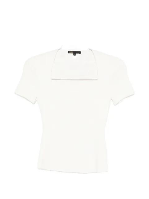 square-neck T-shirt by MAJE