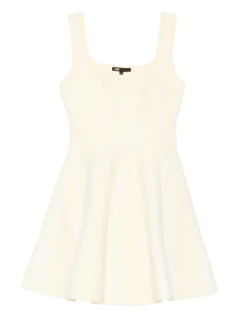 square-neck knitted mini dress by MAJE