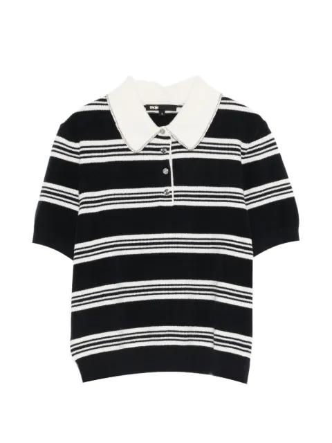 striped polo top by MAJE
