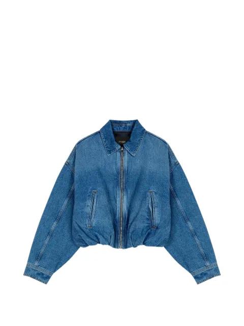 zip-up denim jacket by MAJE