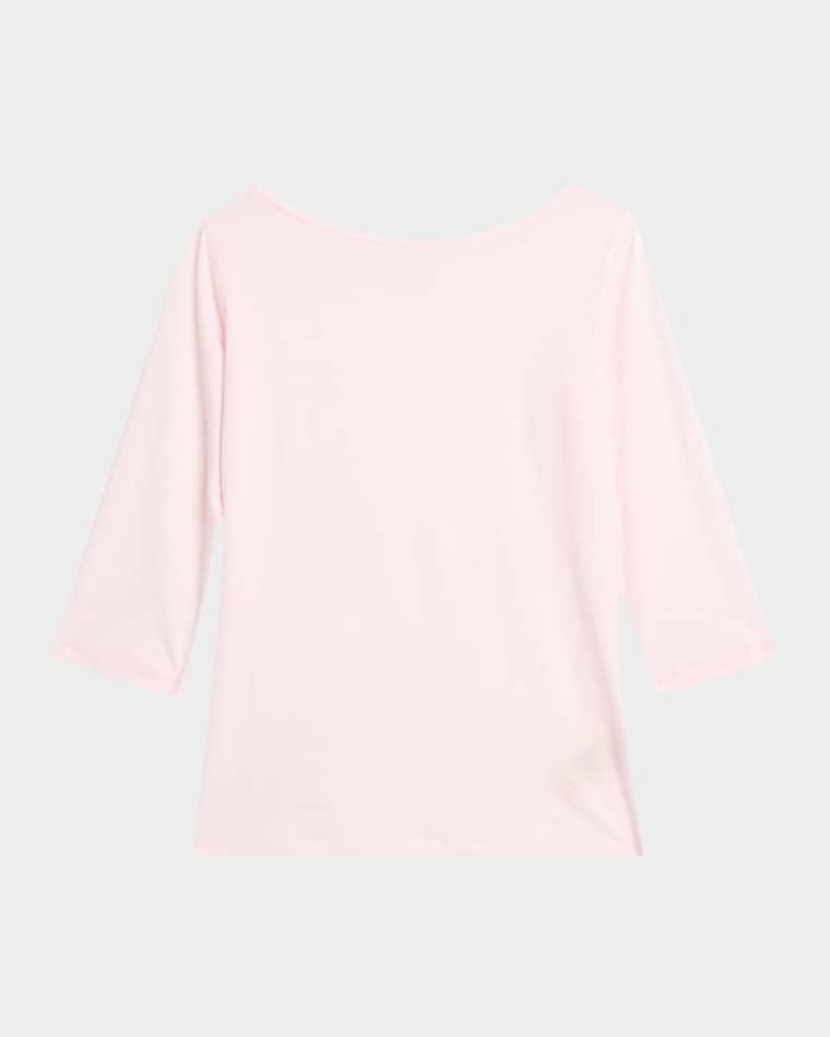 Bateau-Neck Pullover Top by MAJESTIC FILATURES