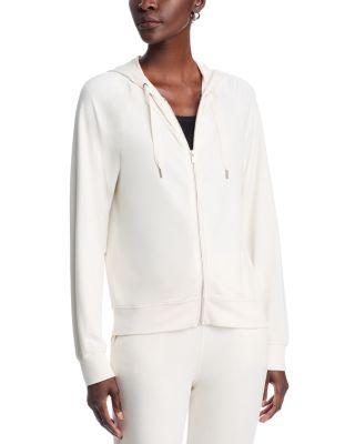 Cashmere Zip Front Hoodie by MAJESTIC FILATURES
