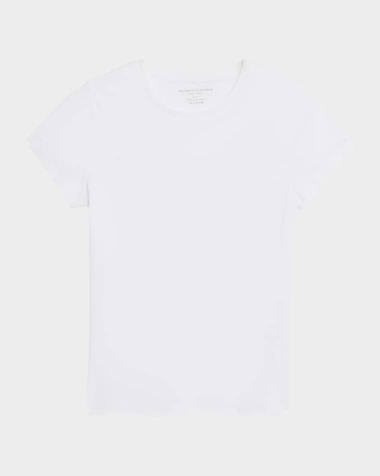 Crewneck Supima Cotton T-Shirt by MAJESTIC FILATURES
