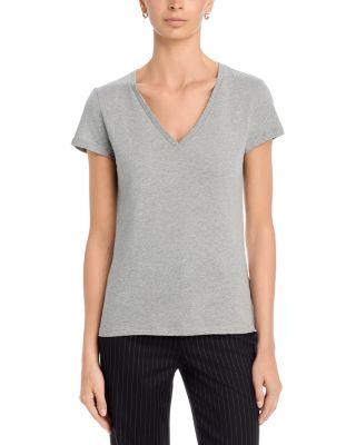 Deluxe V Neck Tee by MAJESTIC FILATURES