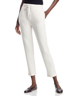 French Terry Cuffed Pants by MAJESTIC FILATURES