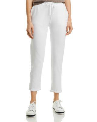 French Terry Cuffed Pants by MAJESTIC FILATURES