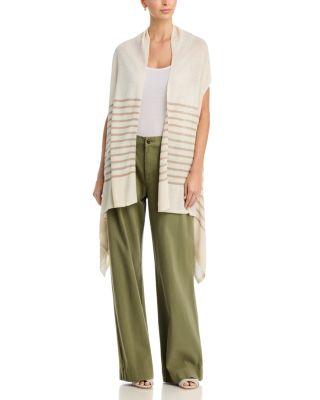 Linen Sleeveless Cardigan by MAJESTIC FILATURES