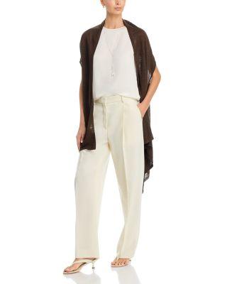 Linen Sleeveless Cardigan by MAJESTIC FILATURES