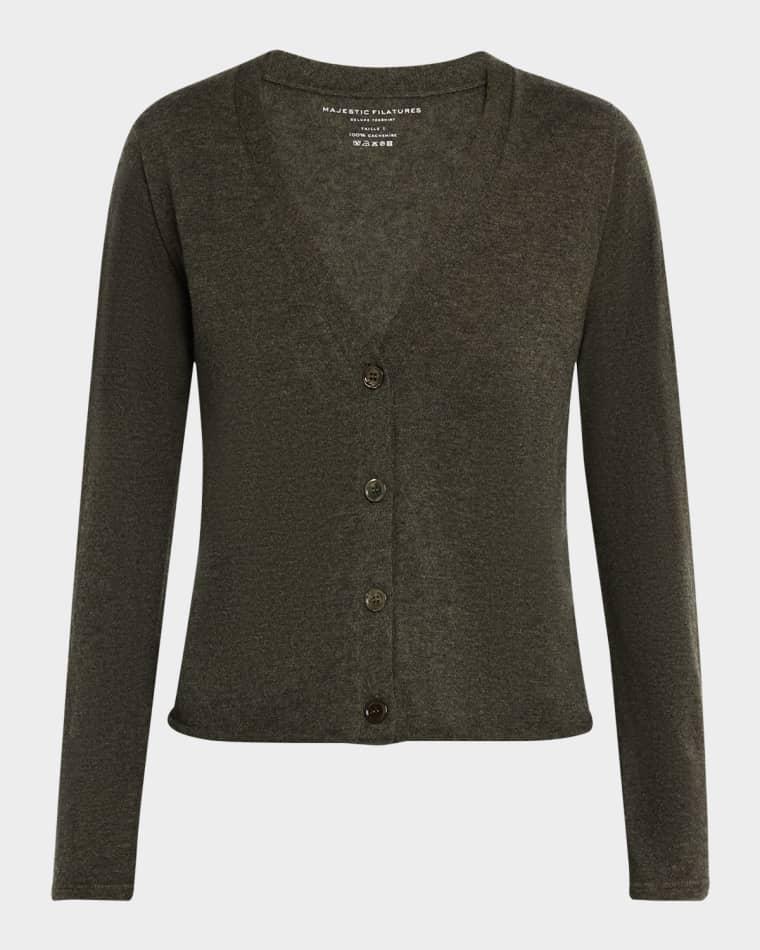 Machine Washable Cashmere Cardigan by MAJESTIC FILATURES