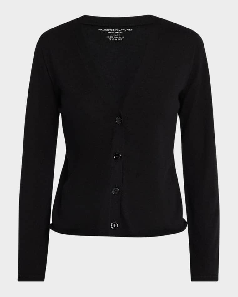 Machine Washable Cashmere Cardigan by MAJESTIC FILATURES