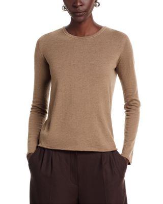 Machine Washable Cashmere Crewneck Top by MAJESTIC FILATURES