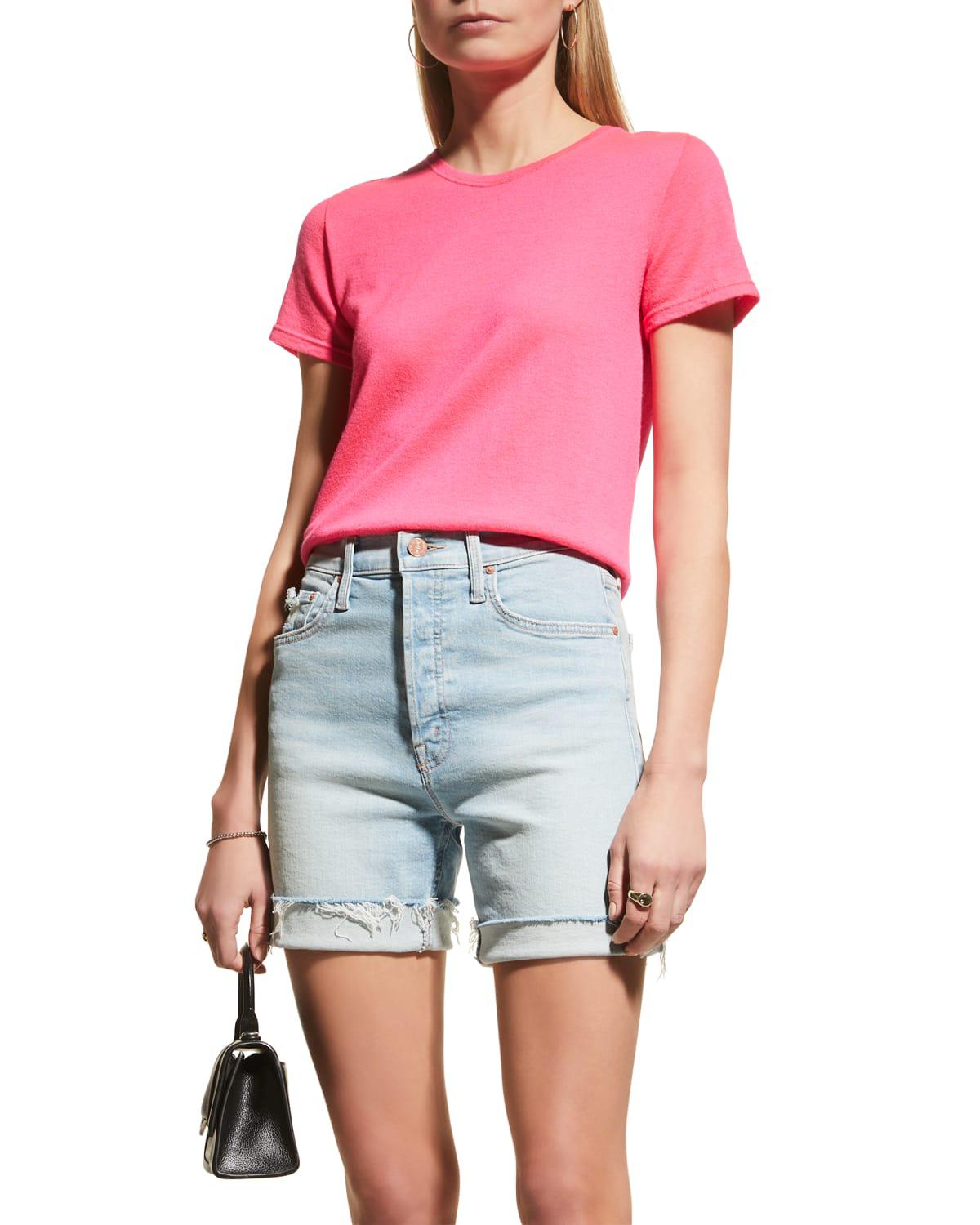 Machine Washable Cashmere Crewneck Top by MAJESTIC FILATURES