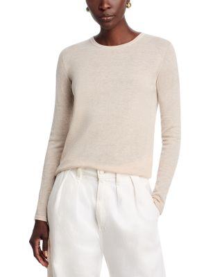 Machine Washable Cashmere Crewneck Top by MAJESTIC FILATURES