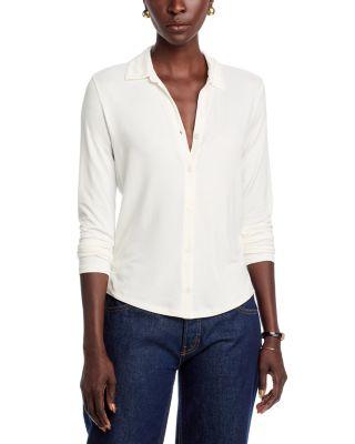 Soft Touch Knit Shirt by MAJESTIC FILATURES