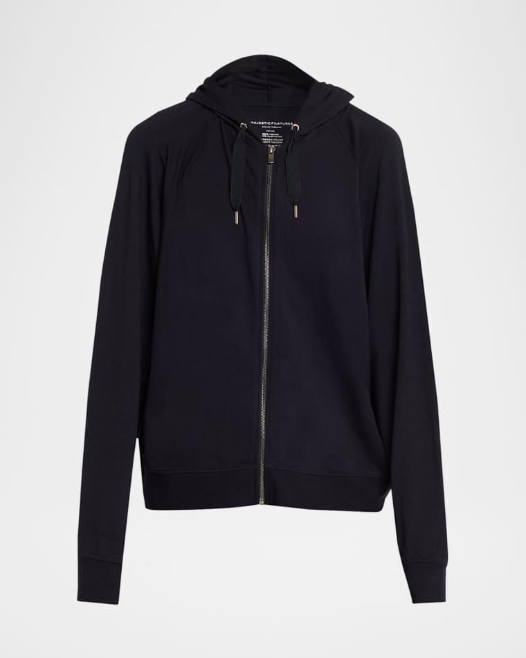 Stretch Zip Hoodie by MAJESTIC FILATURES