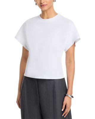 Supima Cotton Interlock Semi Relaxed Crewneck Tee by MAJESTIC FILATURES