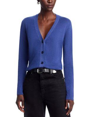 V Neck Cardigan by MAJESTIC FILATURES
