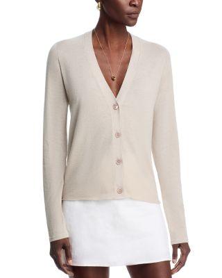V Neck Cardigan by MAJESTIC FILATURES