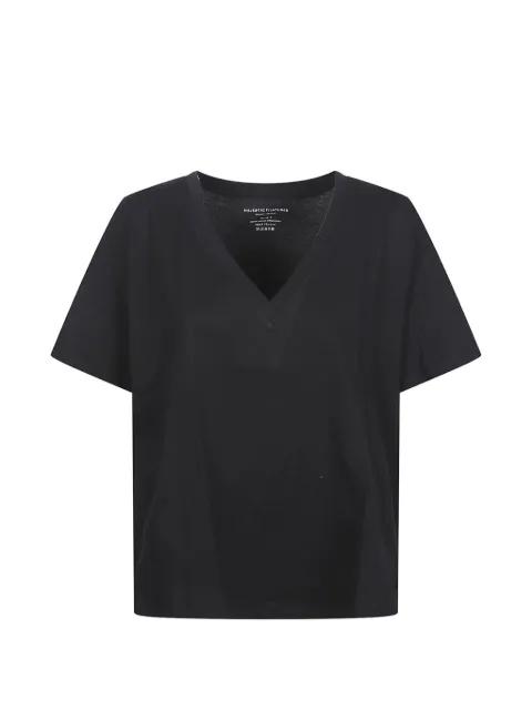 V-neck T-shirt by MAJESTIC FILATURES