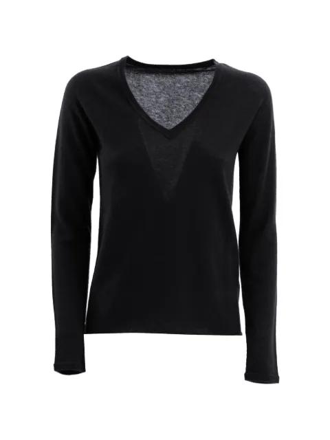 V-neck knitwear by MAJESTIC FILATURES