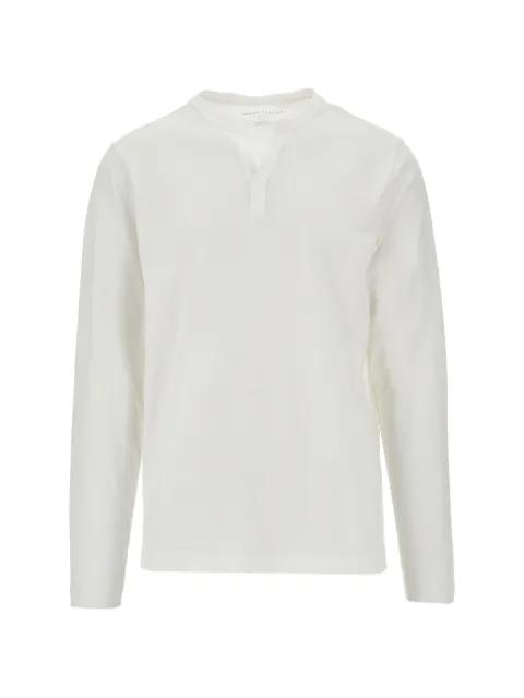 V-neck long-sleeved T-shirt by MAJESTIC FILATURES