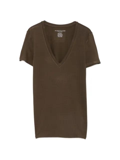 V-neck short-sleeve T-shirt by MAJESTIC FILATURES