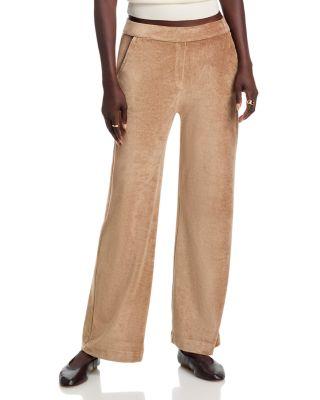 Velour Wide Leg Pants by MAJESTIC FILATURES