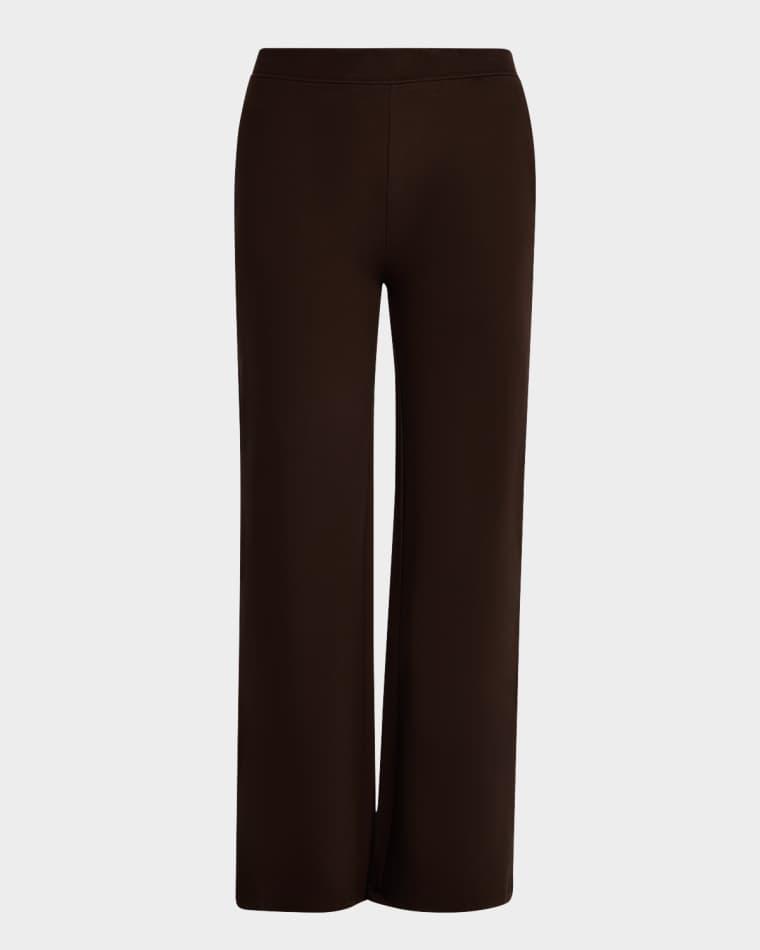 Wide-Leg French Terry Pants by MAJESTIC FILATURES