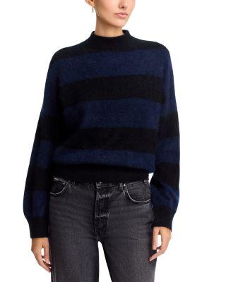 Wool & Cashmere Striped Sweater by MAJESTIC FILATURES