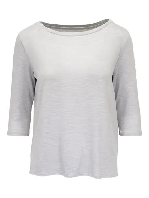 boat-neck T-shirt by MAJESTIC FILATURES