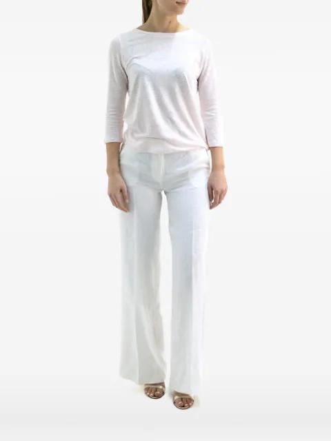 boat neck T-shirt by MAJESTIC FILATURES