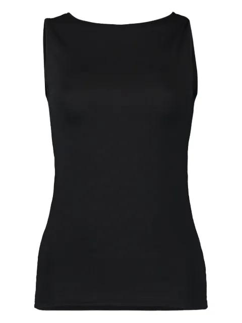 crew-neck sleeveless tank top by MAJESTIC FILATURES