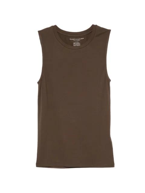crew-neck tank top by MAJESTIC FILATURES