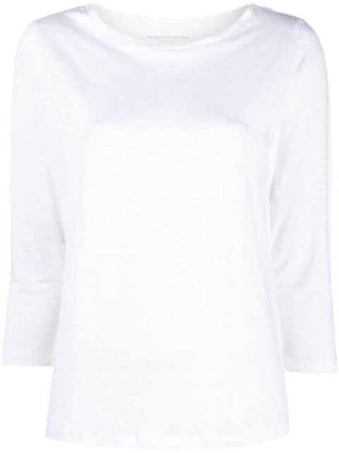 crop-sleeve T-shirt by MAJESTIC FILATURES