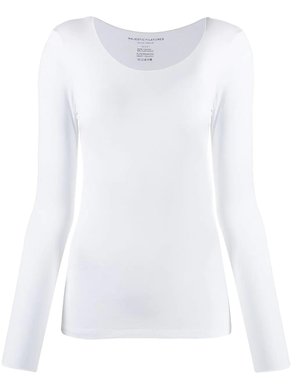 fitted jersey top by MAJESTIC FILATURES