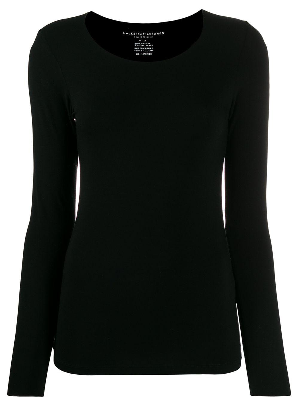 fitted long sleeve top by MAJESTIC FILATURES