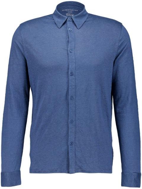 linen-flax-blend shirt by MAJESTIC FILATURES