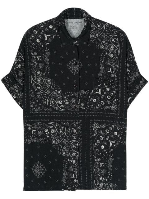 paisley-print shirt by MAJESTIC FILATURES