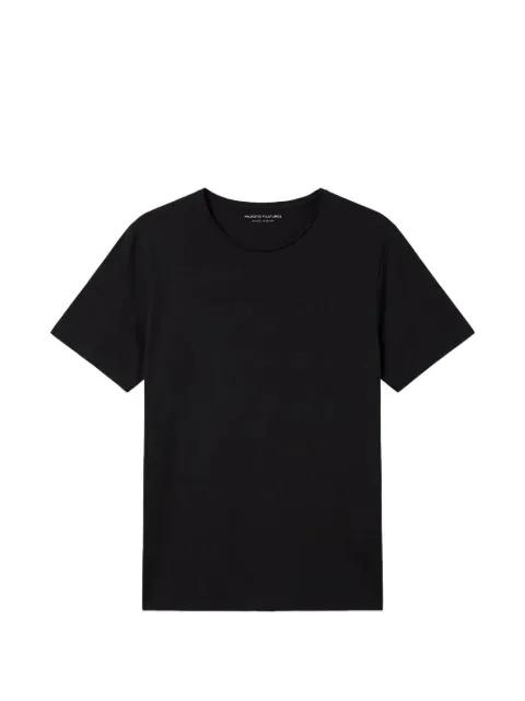 raw-edge short-sleeved T-shirt by MAJESTIC FILATURES