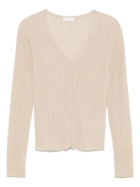 ribbed cardigan by MAJESTIC FILATURES