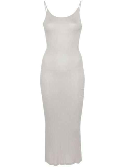 ribbed maxi dress by MAJESTIC FILATURES