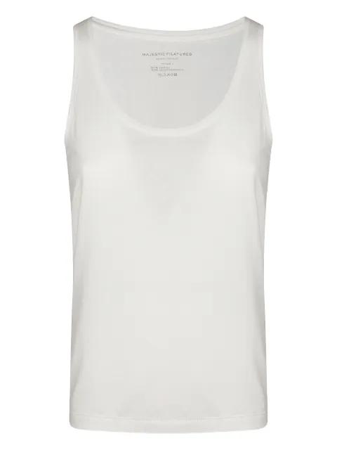 round-neck tank top by MAJESTIC FILATURES