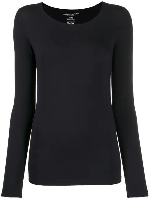 round neck top by MAJESTIC FILATURES